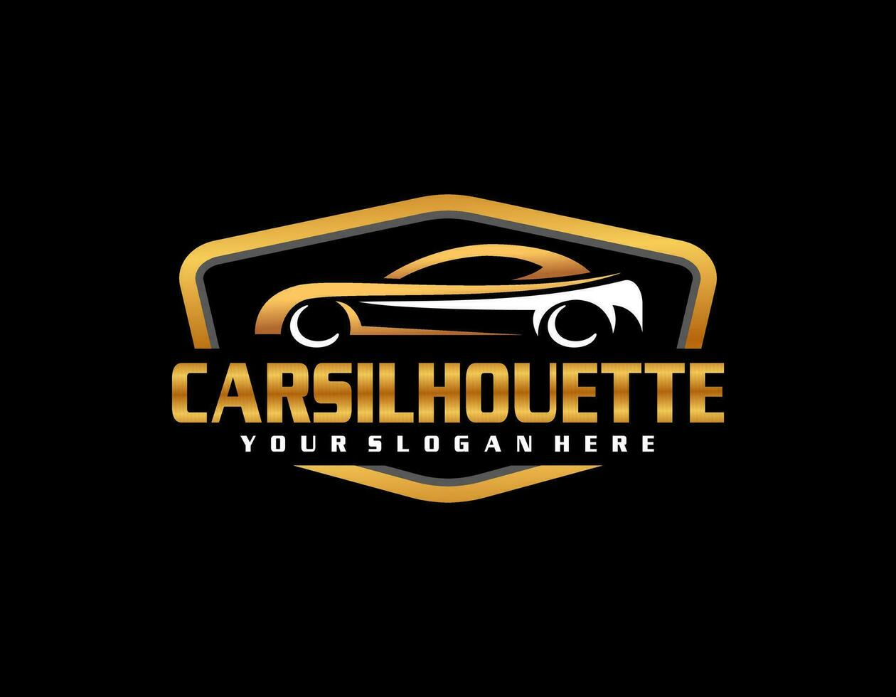 création de logo de concept premium de garage de voiture vecteur