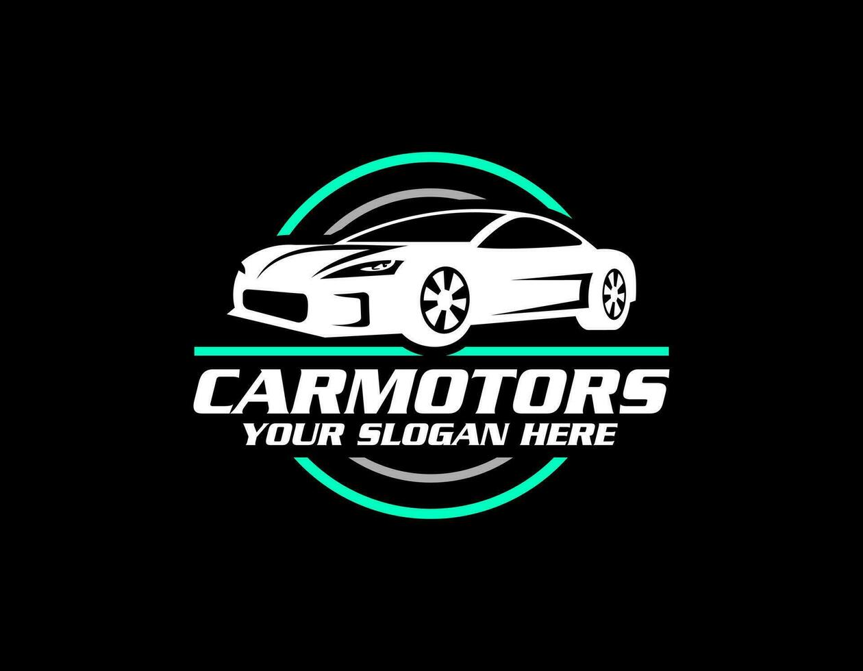 auto style voiture logo conception avec concept des sports véhicule icône silhouette sur lumière gris Contexte. vecteur illustration.