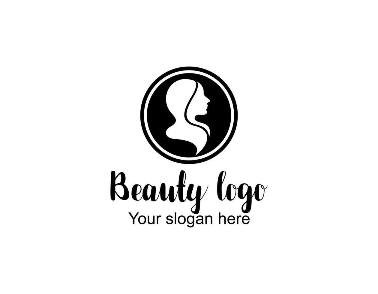 modèle de logo de beauté vecteur