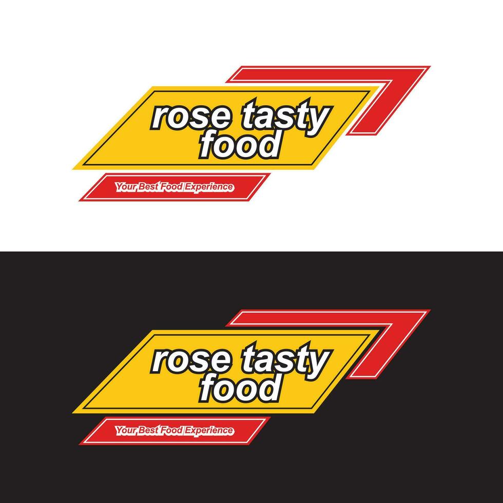 abstrait nourriture restaurant logo conception avec minimal forme vecteur
