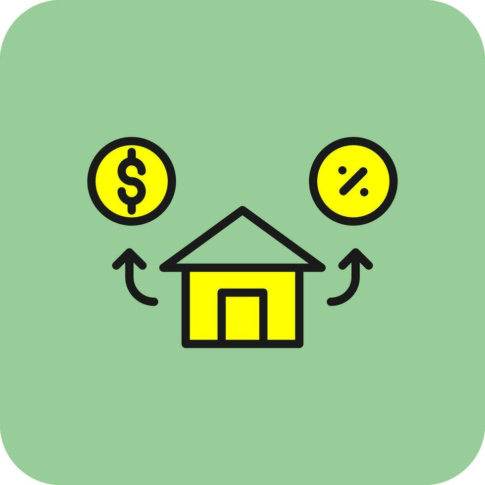 hypothèque vecteur icône conception