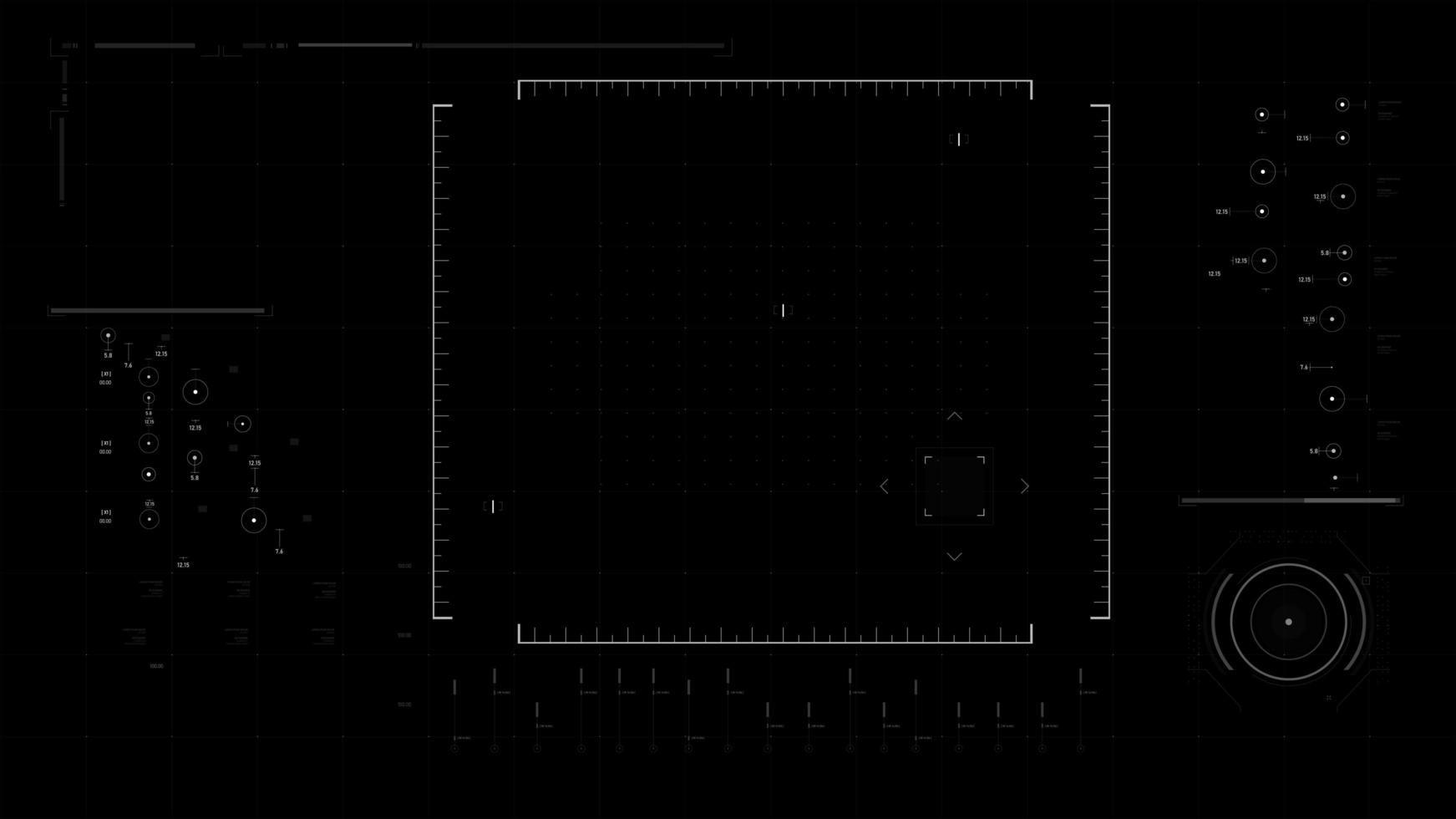 superposition vidéo d'élément de conception d'interface utilisateur futuriste 012 vecteur