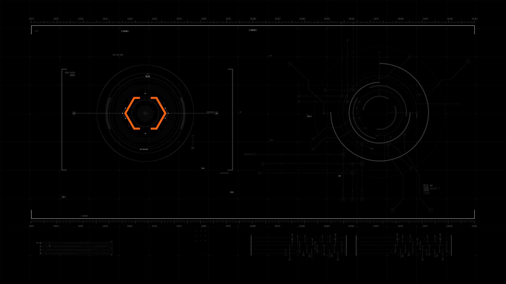 superposition vidéo d'élément de conception d'interface utilisateur futuriste 014 vecteur