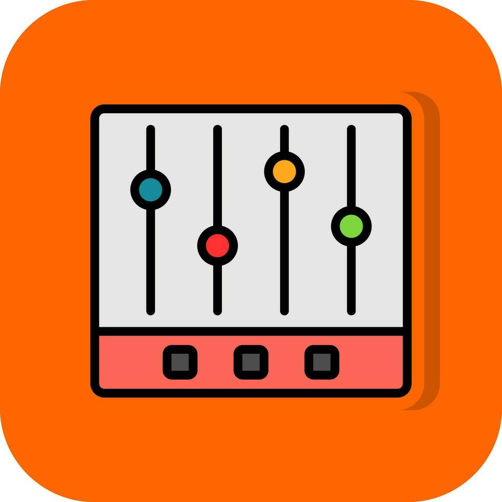 la musique égaliseur vecteur icône conception