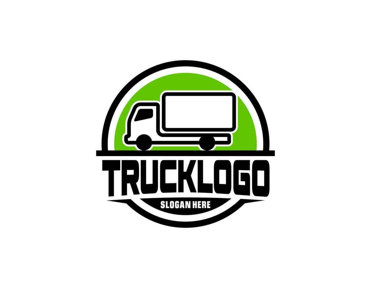 semi un camion logo. camionnage entreprise logo. prime logo vecteur