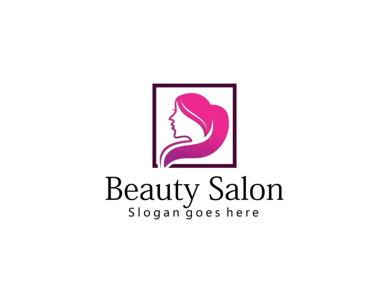 femme logo avec moderne beauté style et affaires carte conception, Naturel beauté prime vecteur