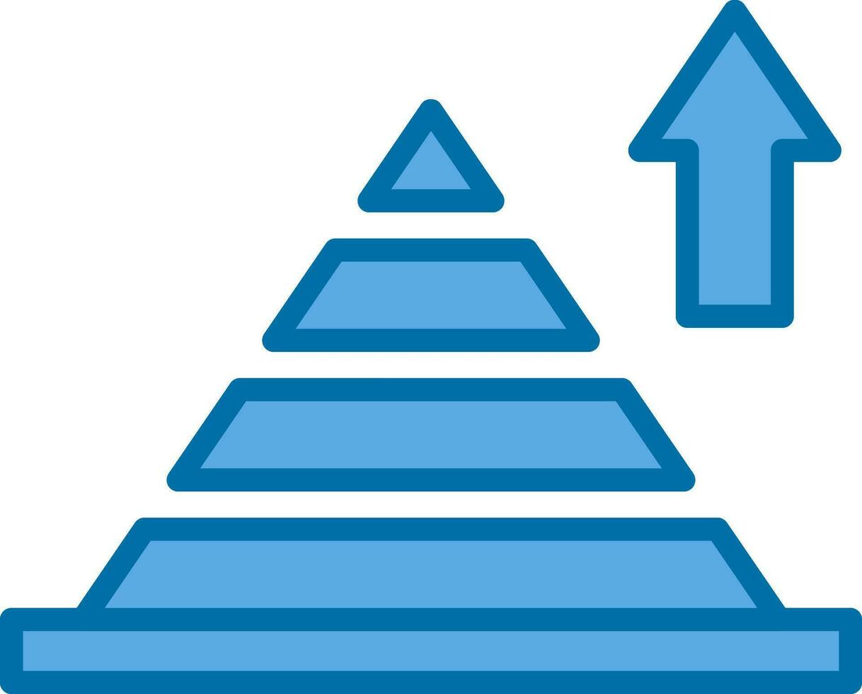 conception d'icône vectorielle graphique pyramide vecteur