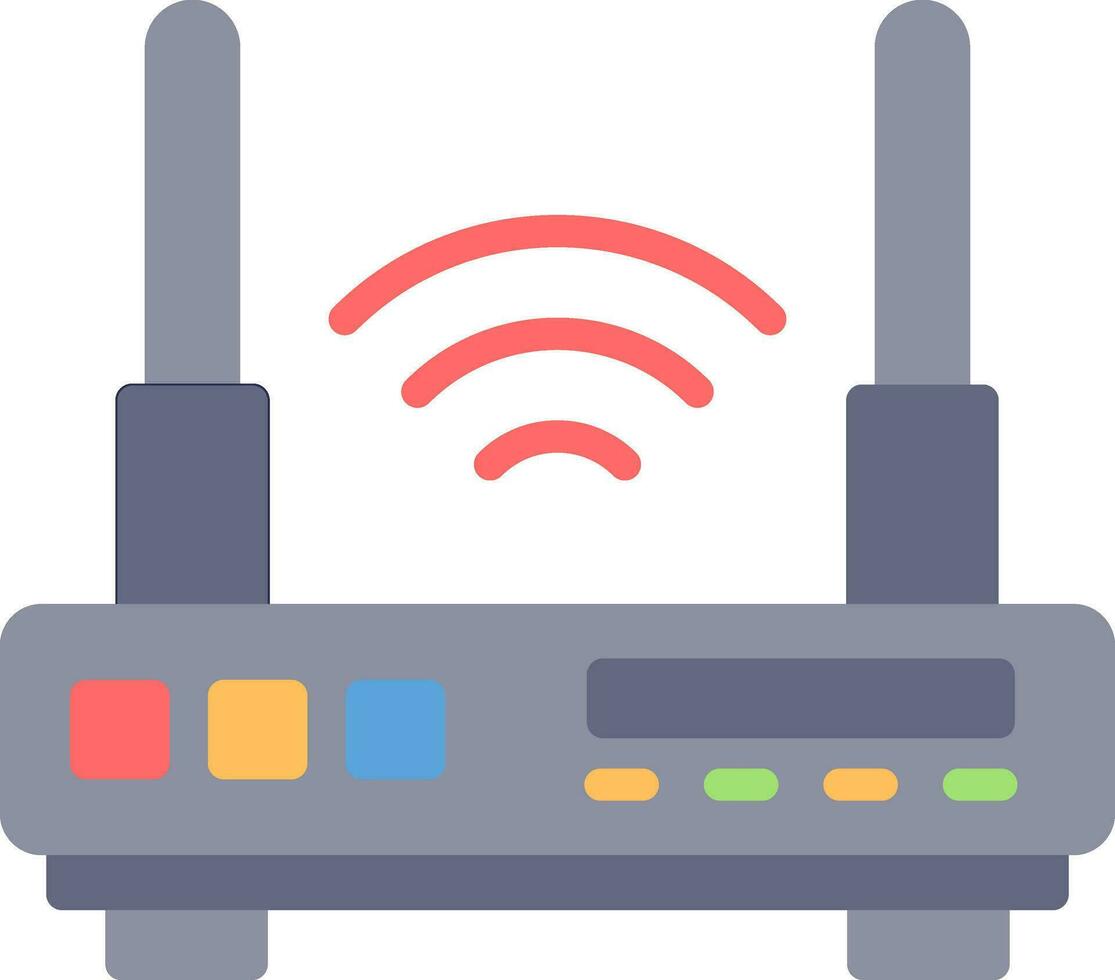 conception d'icône de vecteur de routeur