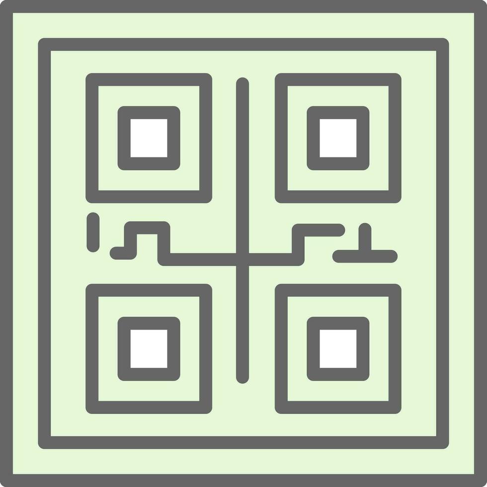 conception d'icône de vecteur de code qr
