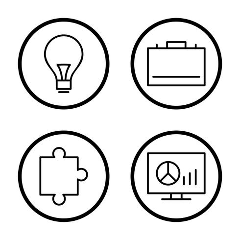 Ensemble d&#39;icônes d&#39;optimisation de moteur de recherche vecteur référencement