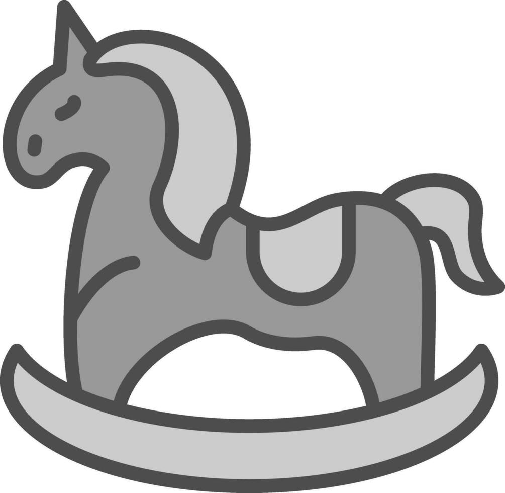cheval jouet vecteur icône conception