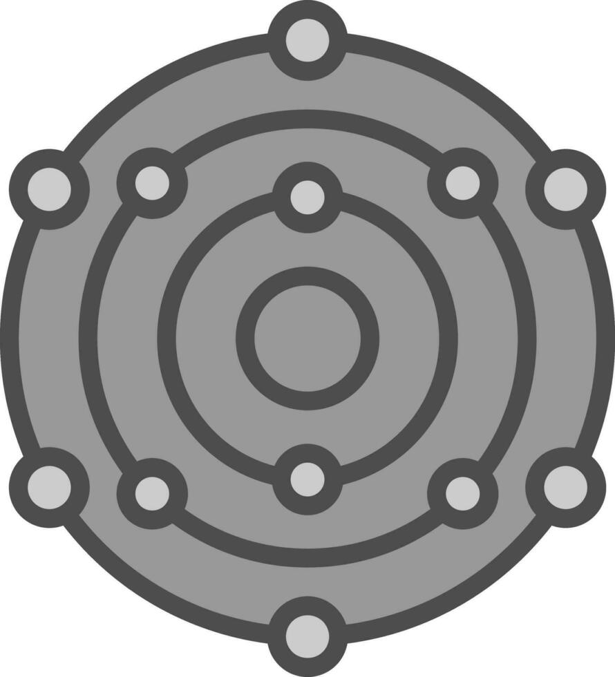 conception d'icône de vecteur de système solaire