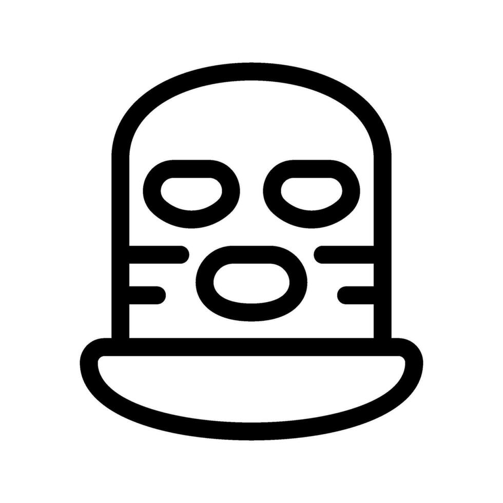 terroriste masque icône vecteur symbole conception illustration