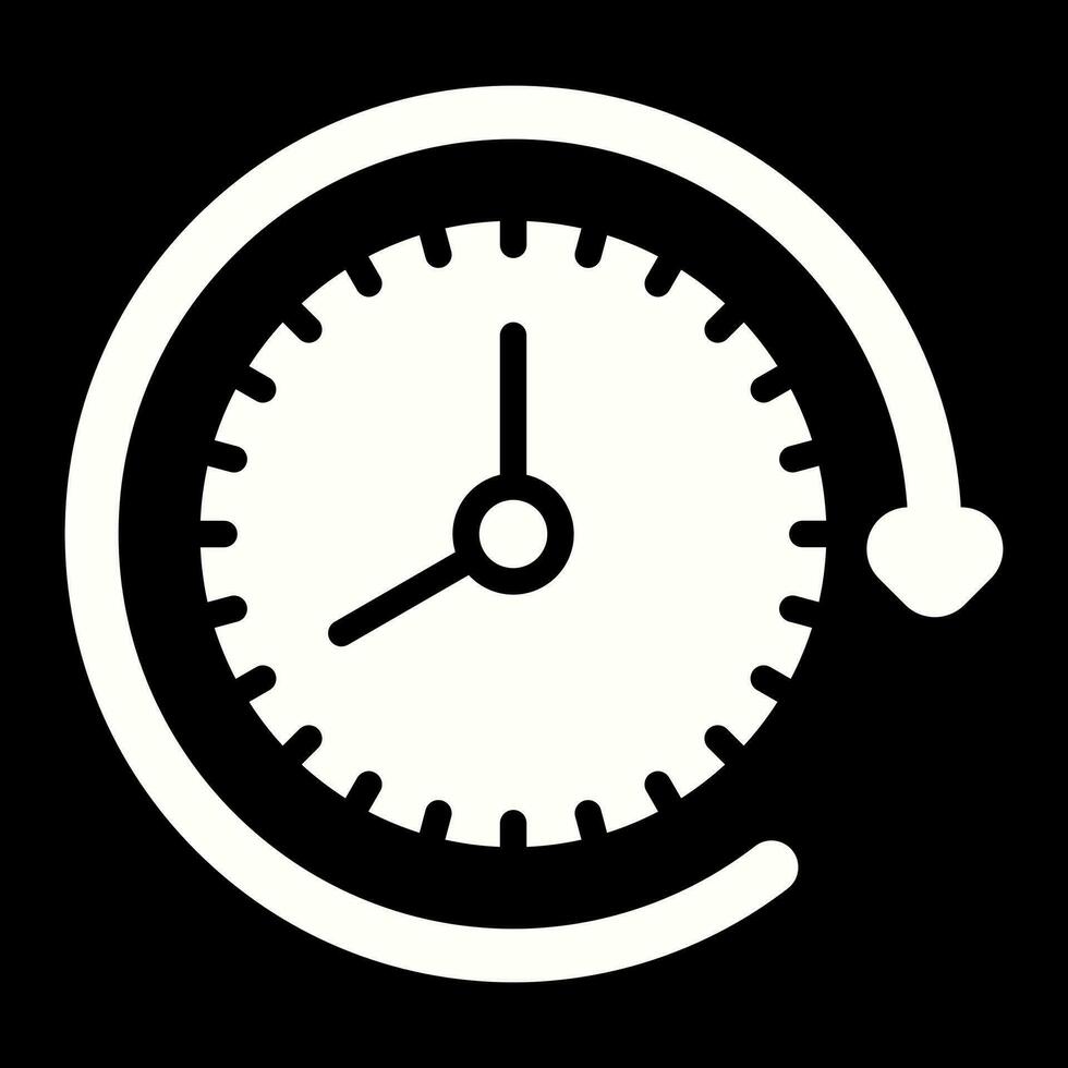 l'horloge avec La Flèche vecteur icône