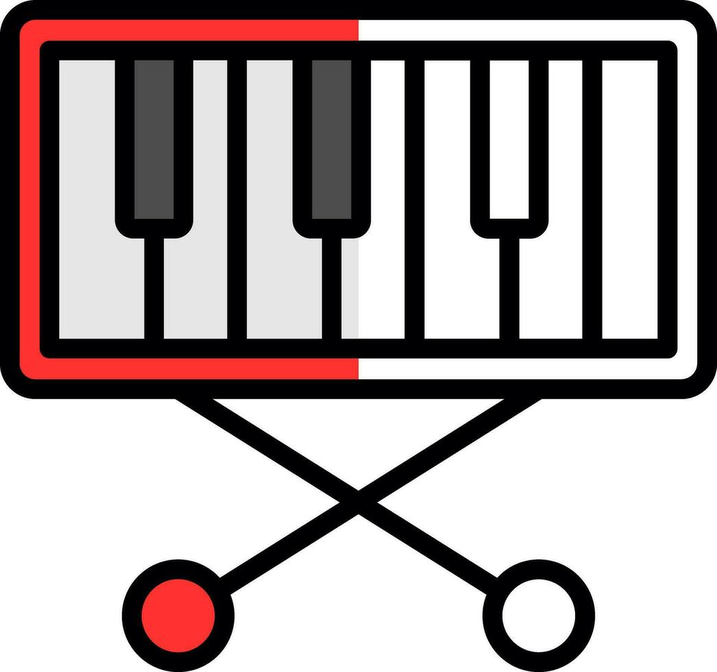 piano clavier vecteur icône conception