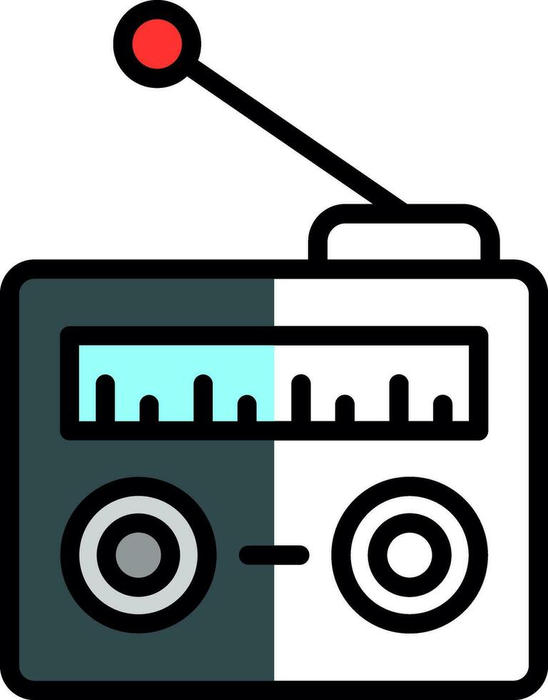 radio vecteur icône conception