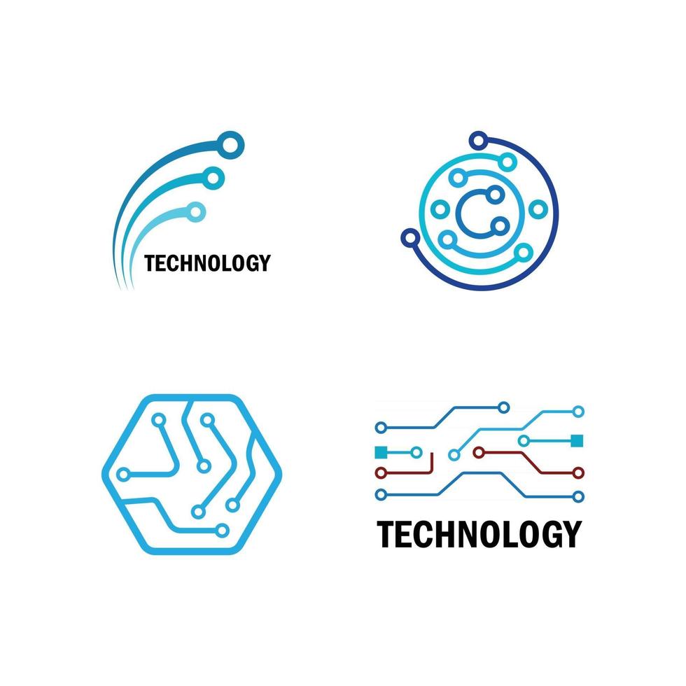 logo de technologie d'entreprise vecteur