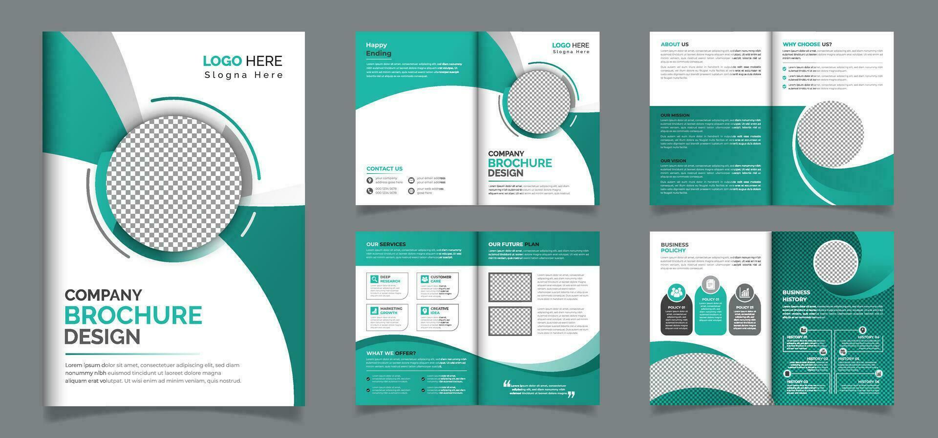 professionnel et Créatif entreprise affaires brochure minimaliste conception impression modèle vecteur