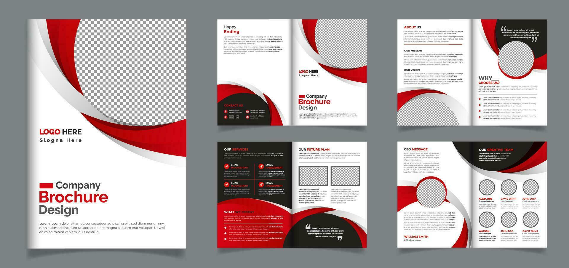 professionnel et Créatif entreprise affaires brochure minimaliste conception impression modèle vecteur