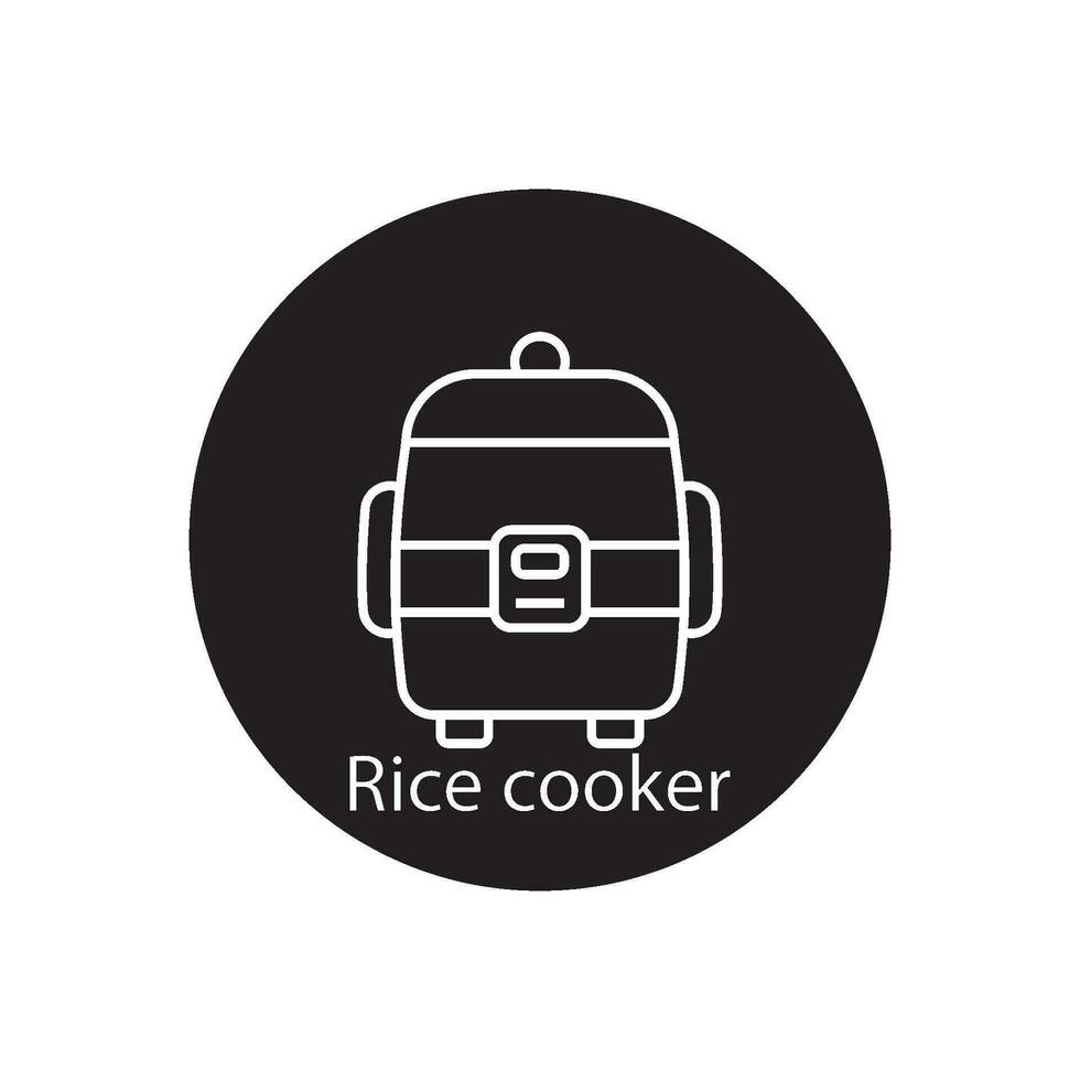 riz cuisinier icône vecteur