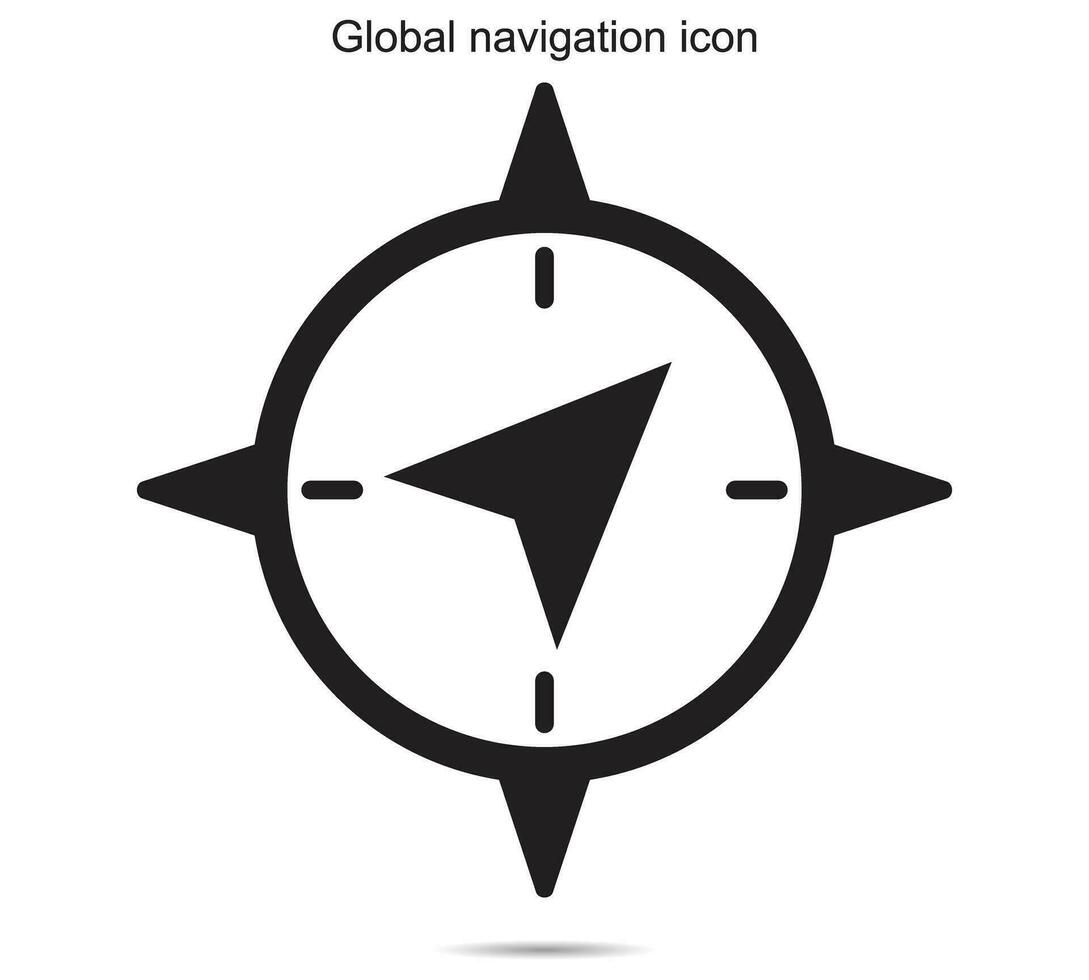 global la navigation icône vecteur