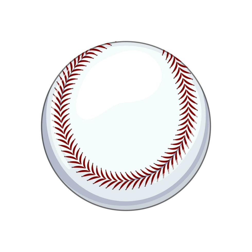 lacets base-ball Balle dessin animé vecteur illustration