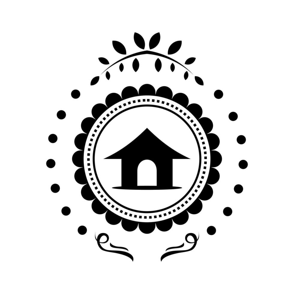 Accueil icône logo conception vecteur