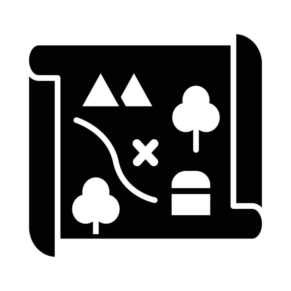 carte vecteur glyphe icône pour personnel et commercial utiliser.