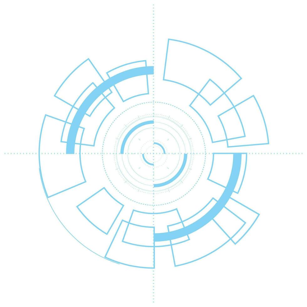 interface utilisateur futuriste de science-fiction, hud, abstrait de la technologie, illustration vectorielle. vecteur