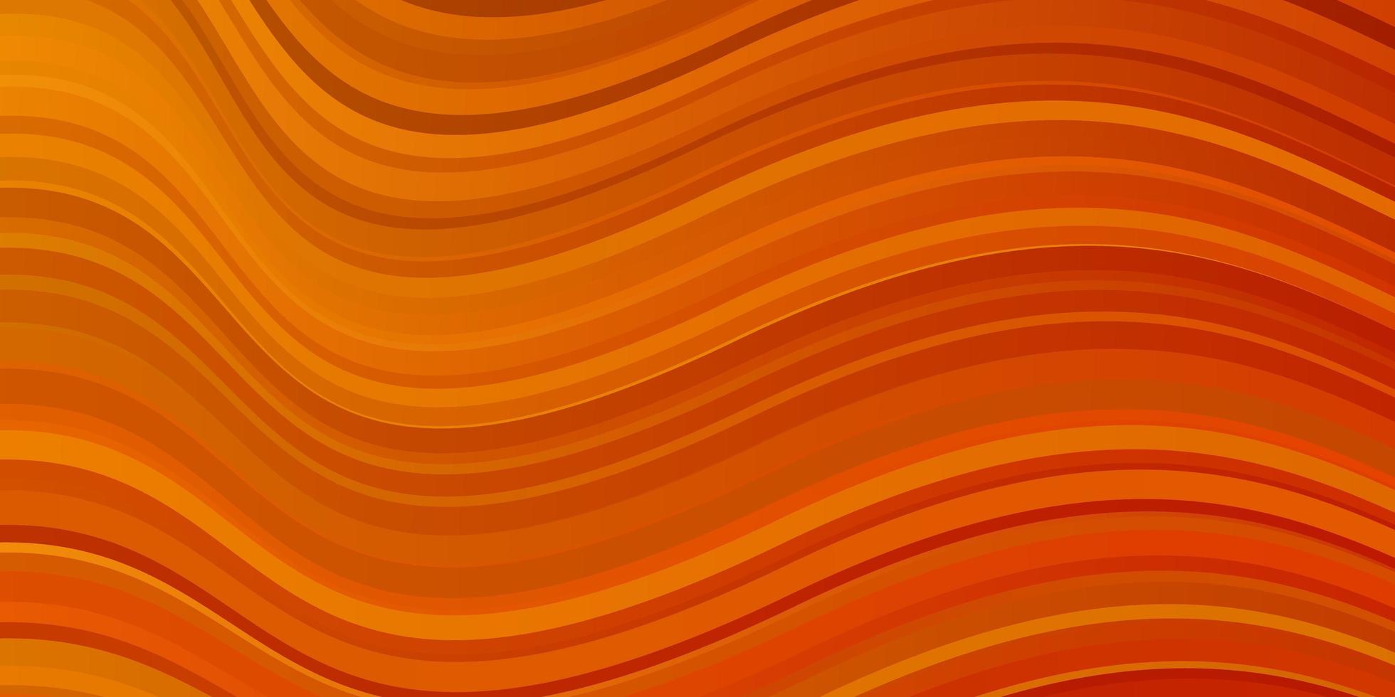 motif vectoriel orange clair avec des lignes courbes. échantillon lumineux avec des lignes pliées colorées, des formes. modèle pour votre conception d'interface utilisateur.