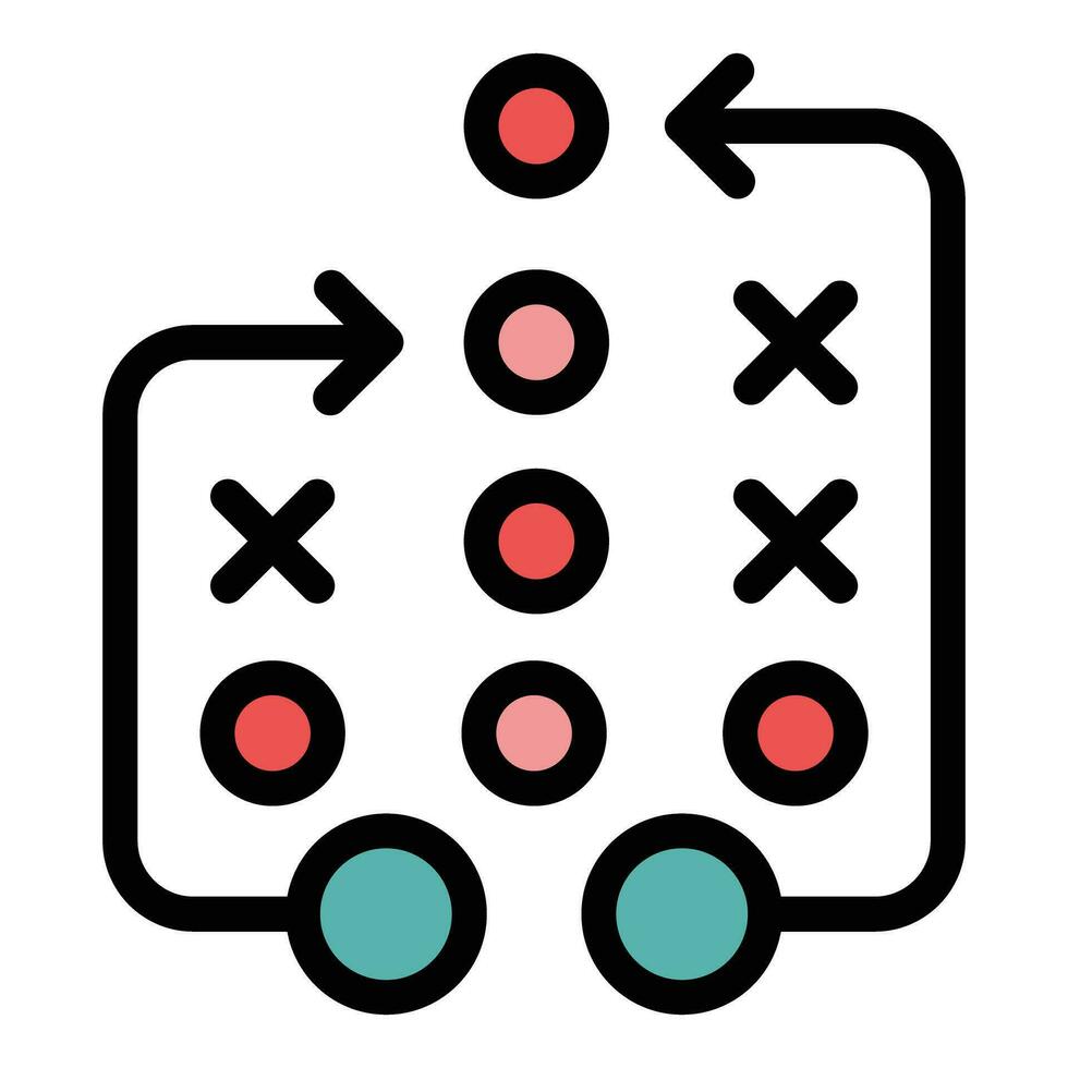 échecs stratégie icône vecteur plat