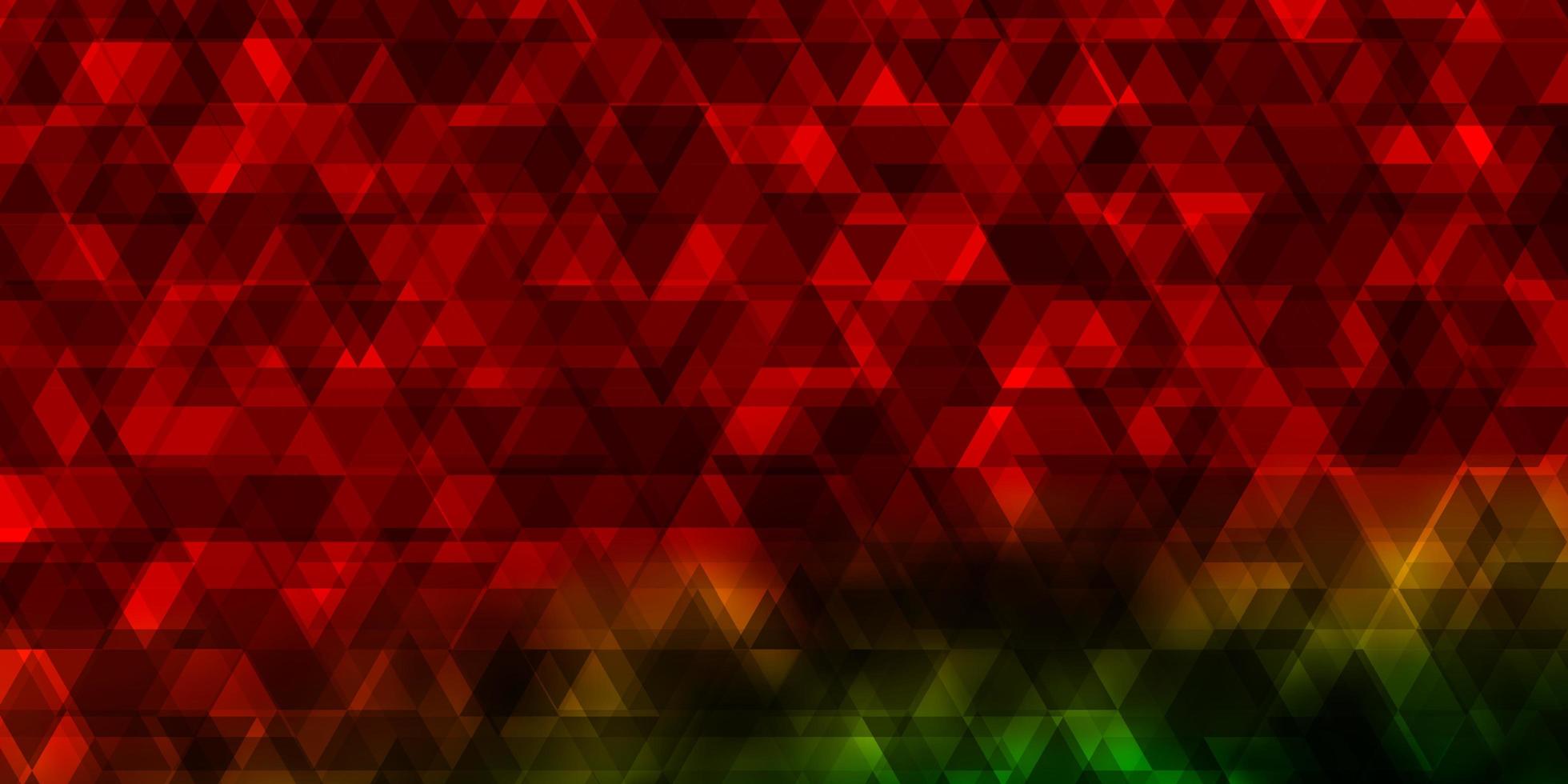 modèle vectoriel multicolore foncé avec des lignes, des triangles.
