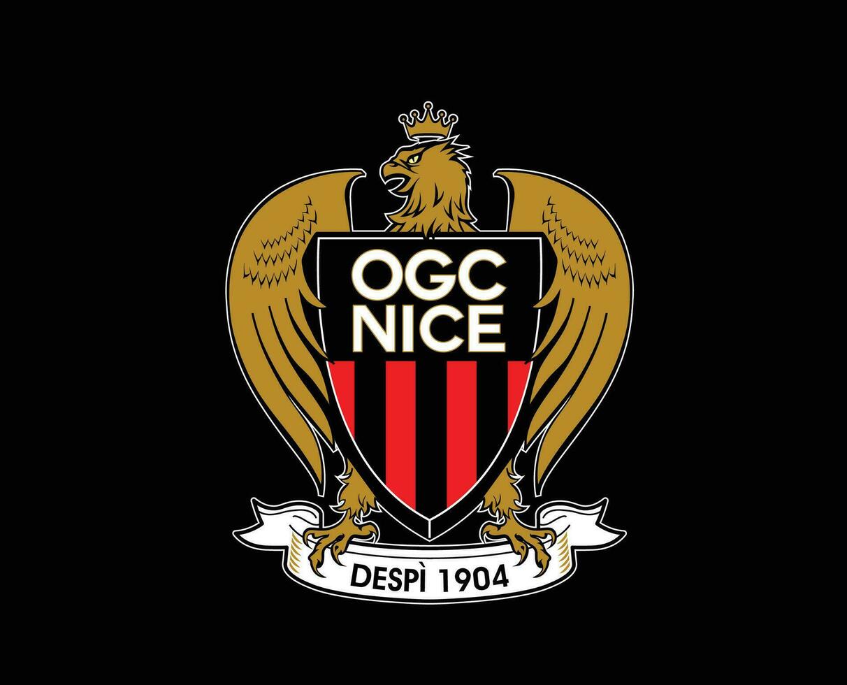 agréable club logo symbole ligue 1 Football français abstrait conception vecteur illustration avec noir Contexte