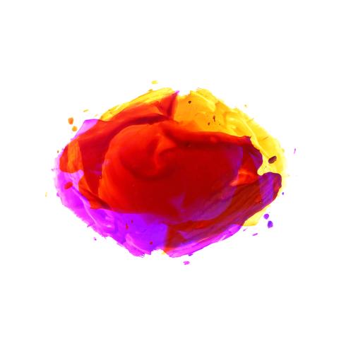 Aquarelle colorée abstraite élégante tache vecteur