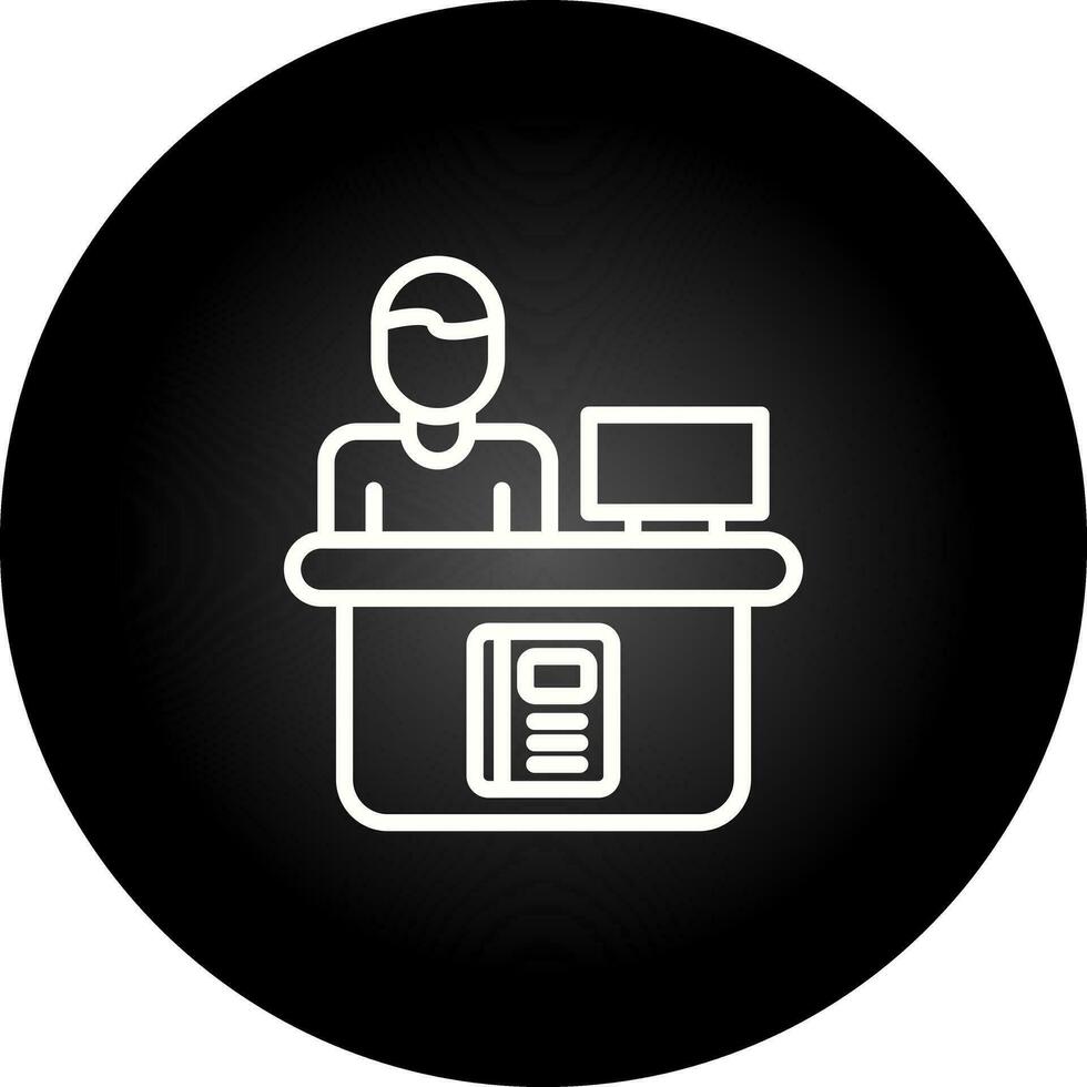 bibliothèque référence bureau vecteur icône
