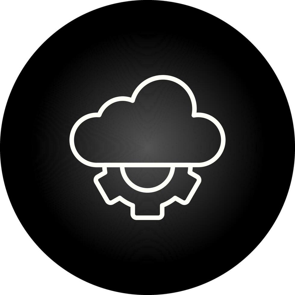 nuage api vecteur icône