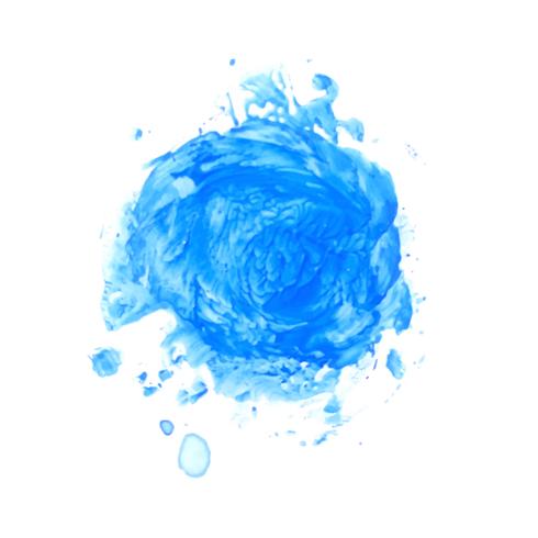 Fond de tache aquarelle bleu abstrait vecteur