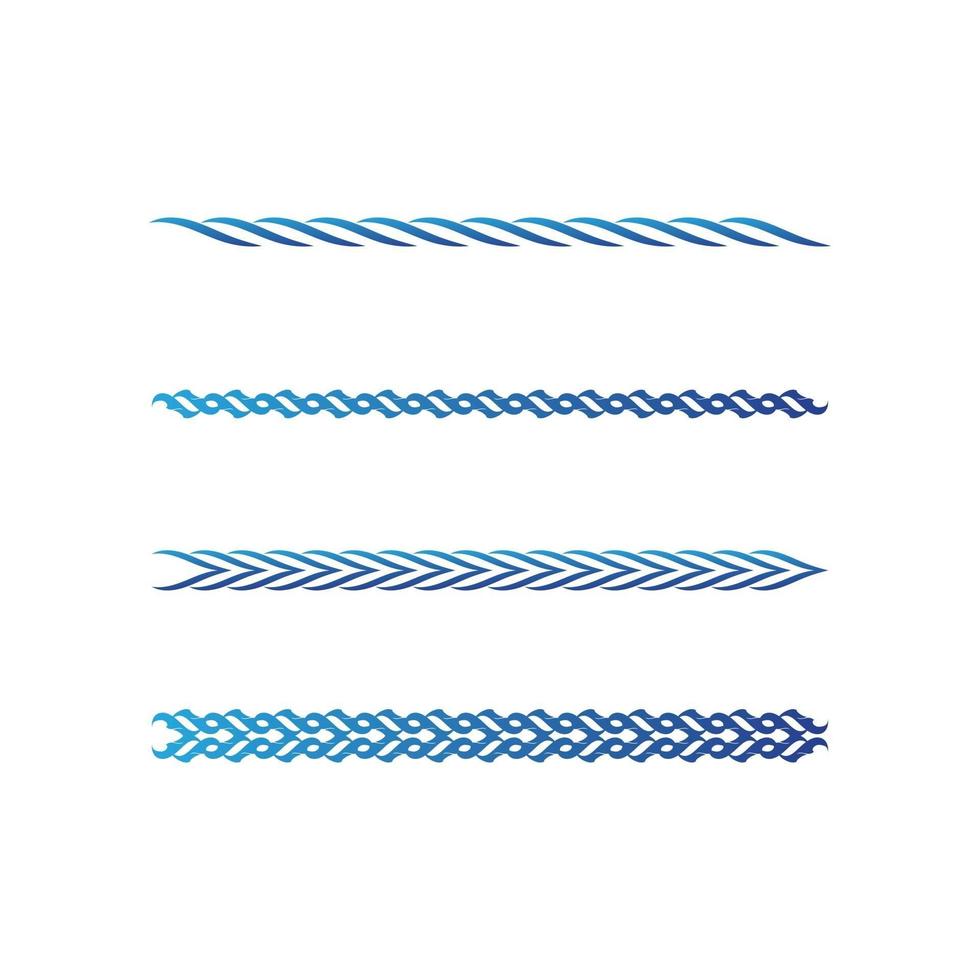 illustration de conception de logo de vecteur d'icône de vague d'eau