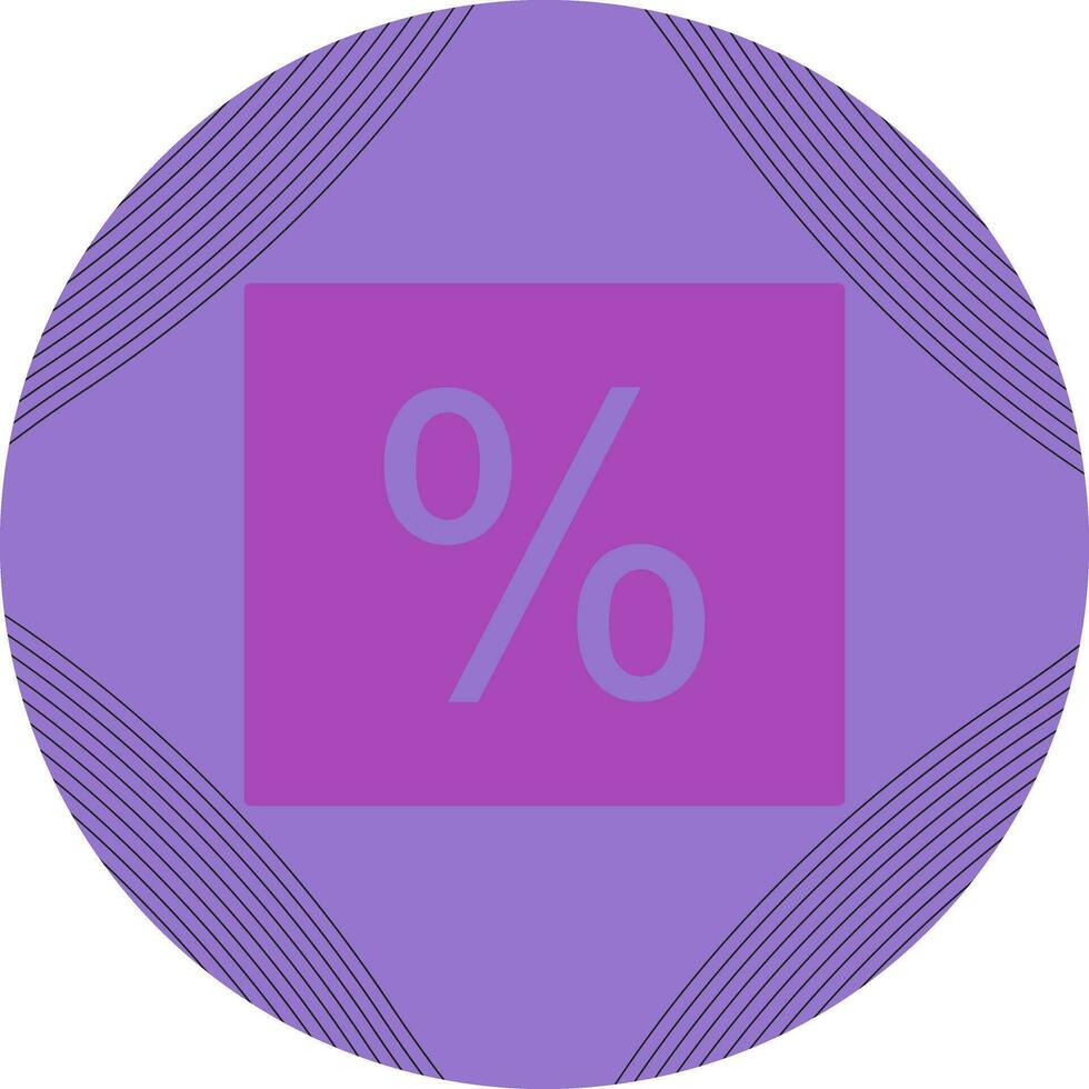 icône de vecteur de pourcentage