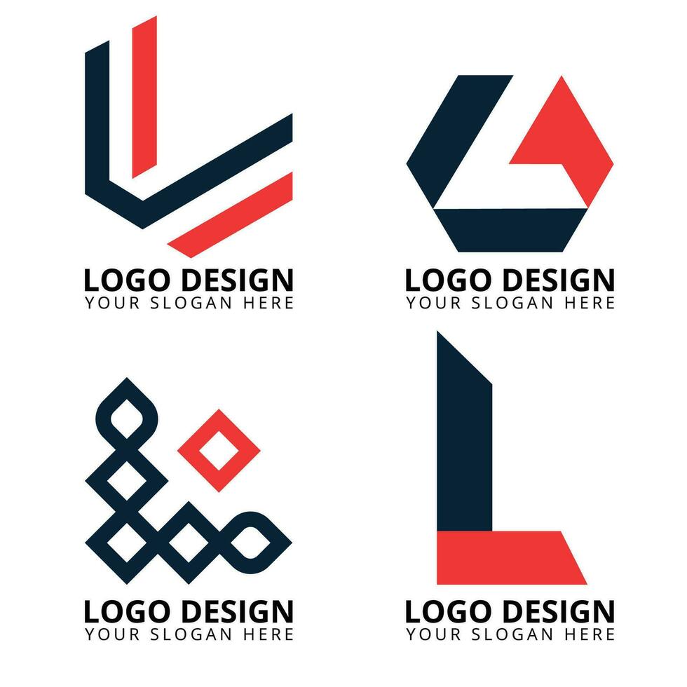 Créatif monogramme lettre l logo conception vecteur