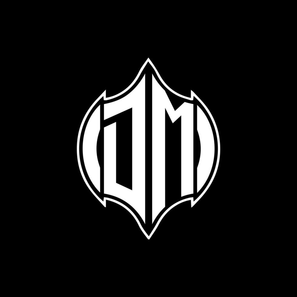 dm lettre logo. dm Créatif monogramme initiales lettre logo concept. dm unique moderne plat abstrait vecteur lettre logo conception.