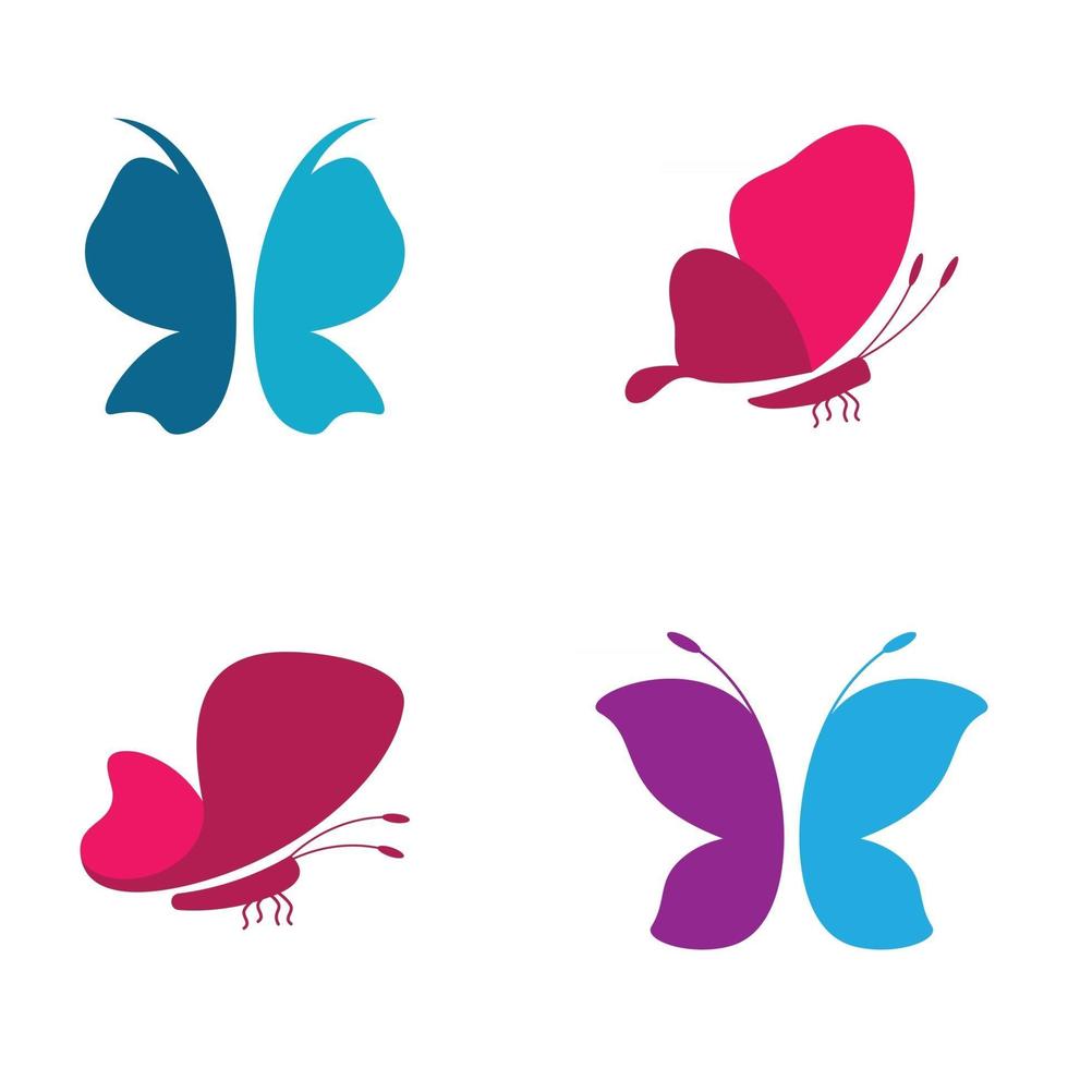 images de logo papillon beauté vecteur