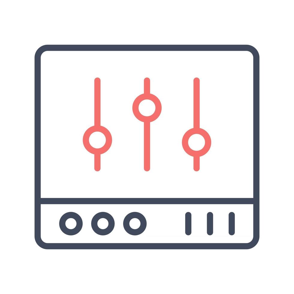 icône de l'égaliseur sonore vecteur