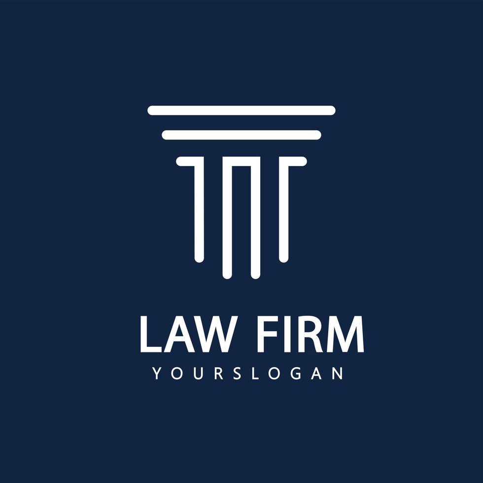 modèle de conception de logo de cabinet d'avocats vecteur