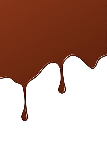 Chocolat liquide ou peinture brune. Illustration vectorielle vecteur