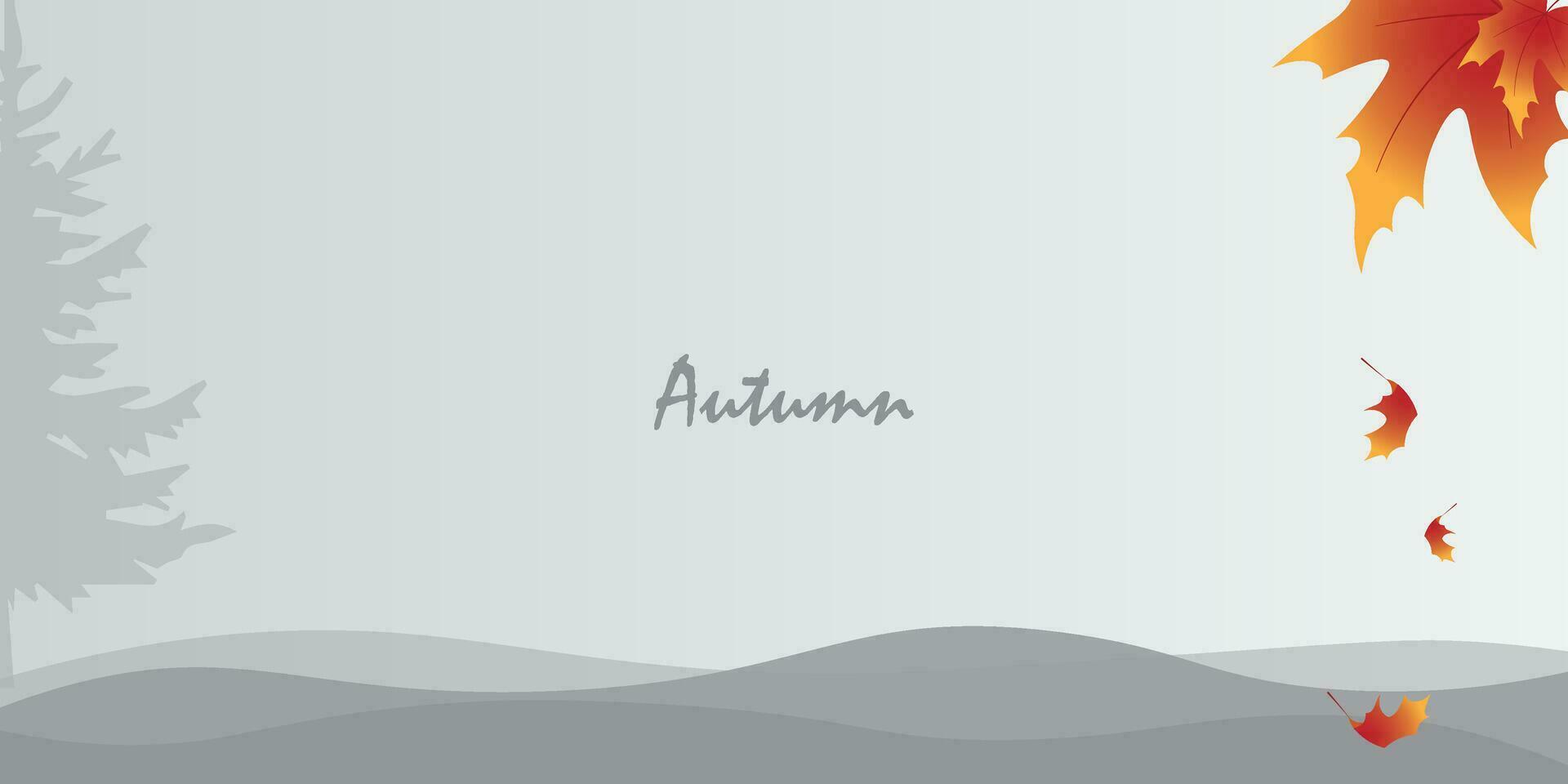 Contexte conception avec minimaliste couleurs avec un l'automne thème. vecteur