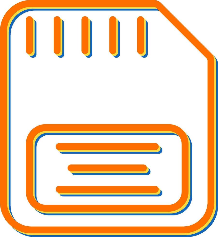 icône de vecteur de carte mémoire