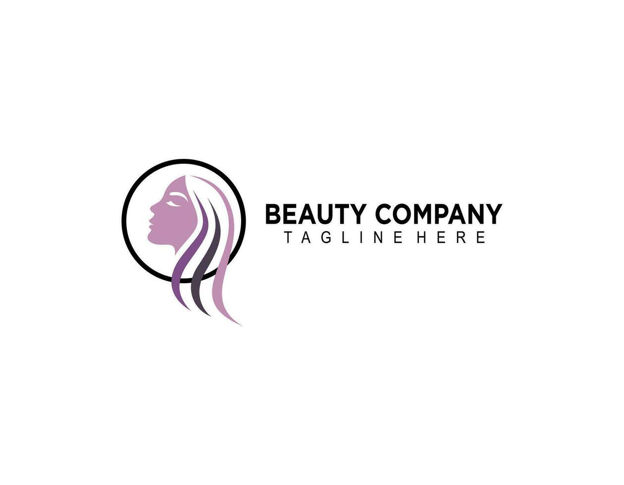 modèle vecteur logo pour spa, beauté et relaxation traitements. femme papillon. beauté et santé.