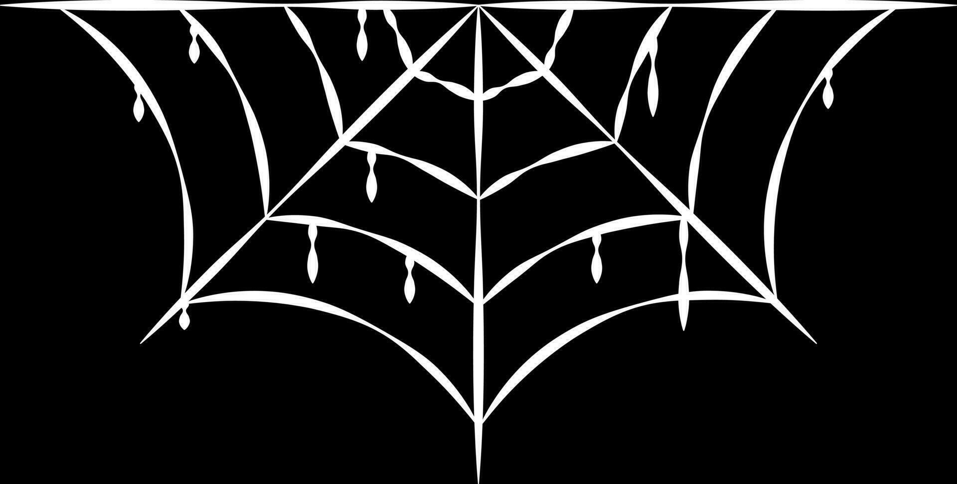 Haut araignée la toile Halloween vecteur