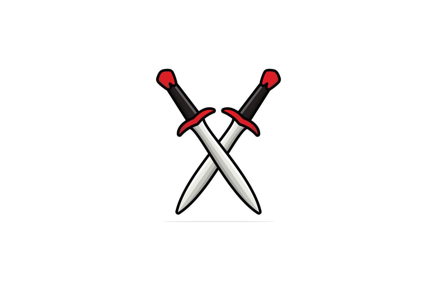 épée Chevalier vecteur illustration. vacances objet icône concept. métal épée pour Jeu vecteur conception. métal guerre épée icône conception.